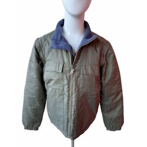 Calvin Klein Jeans Jacket Vest 2 in 1 Detachable Sleeves Full Zip Pockets Size S